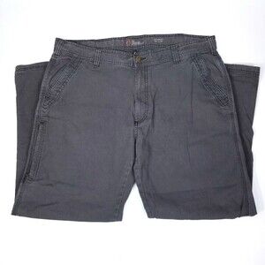 American Outdoorsman Straight Cotton Canvas Twill Cargo Pant 38x30 Gray Gorpcore
